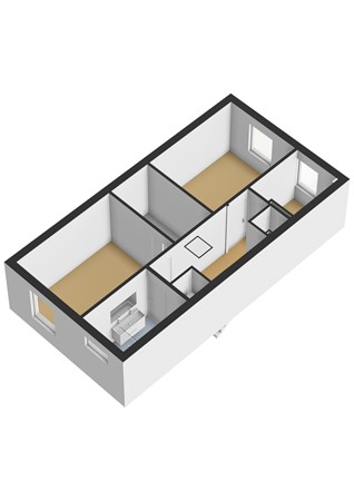 Floorplan - Havikstraat 44BS, 3514 TS Utrecht